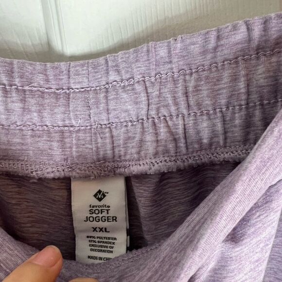NWT Soft Joggers Lavendar Joggers Size XXL - Picture 2 of 5